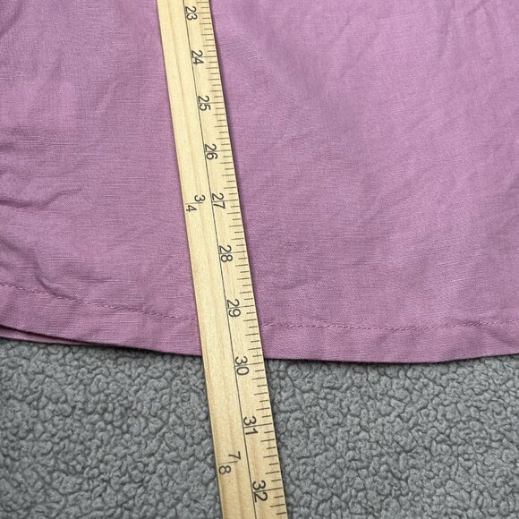 Chubbies Shirt Mens Extra Large Linen Blend Loop Collar Lavender Beach Camp XL - Picture 10 of 10